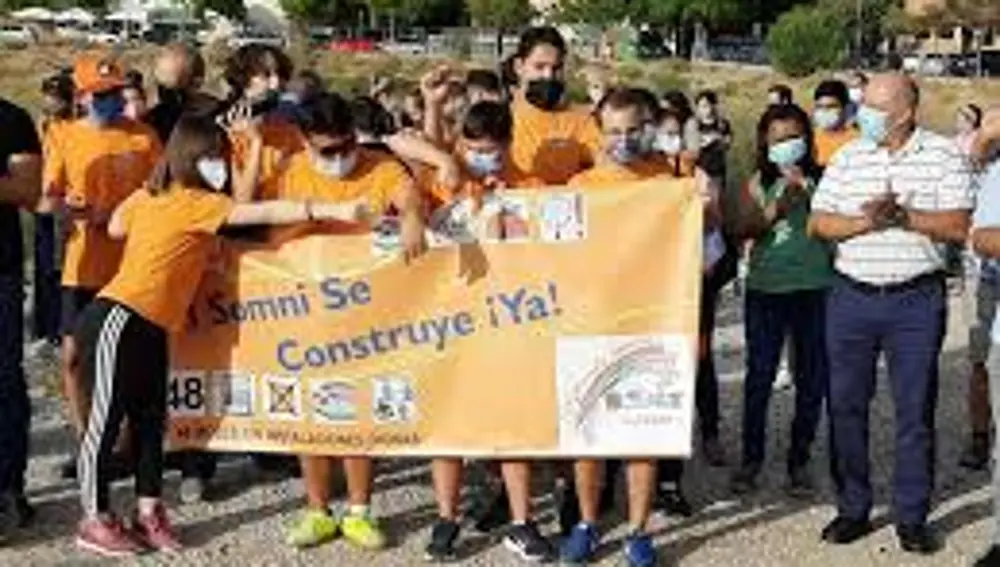 Una de las protestas de la comunidad escolar de El Somni