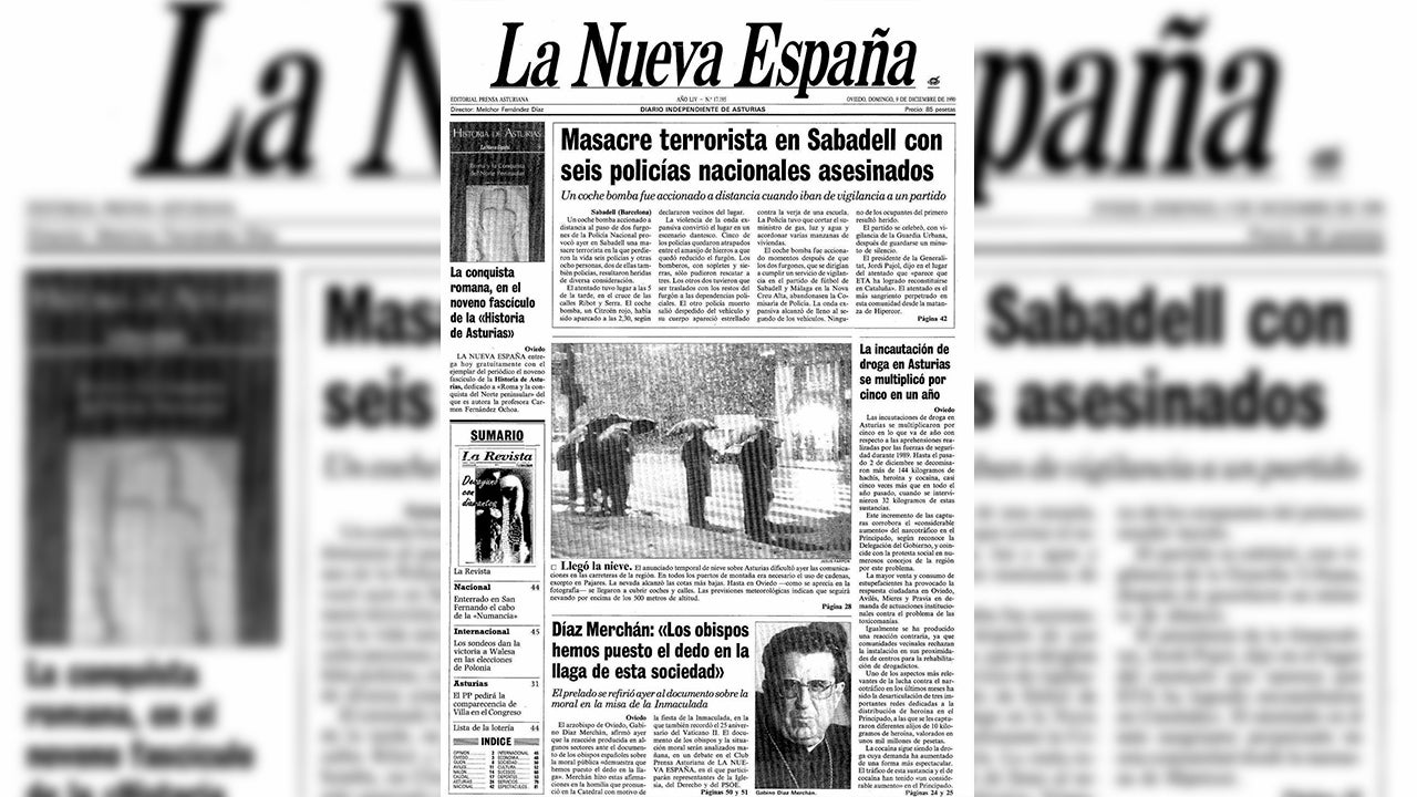 Se cumplen treinta años del atentado a los Policías Nacionales de Sabadell Se cumplen treinta años del atentado a los Policías Nacionales de Sabadell