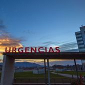 Entrada a urgencias del Hospital Universitario Central de Asturias (HUCA).