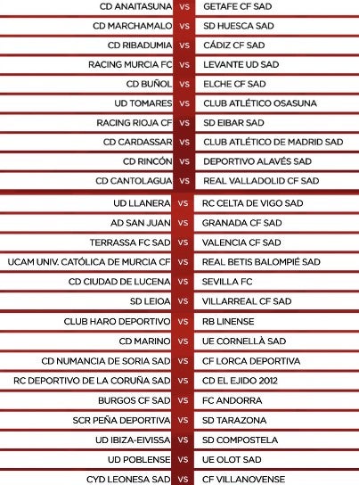 Buñol-Elche, Racing Murcia-Levante y Terrassa-Valencia en Copa del Rey Buñol-Elche, Racing Murcia-Levante y Terrassa-Valencia en Copa del Rey