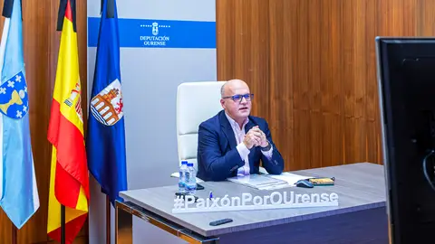 Baltar:“Ninguneo de Sánchez a las entidades locales: ni un euro en 2020 y 16.000 millones para las comunidades autónomas” Manuel Baltar, en la reunión por videoconferencia de la Junta de Gobierno de la FEMP