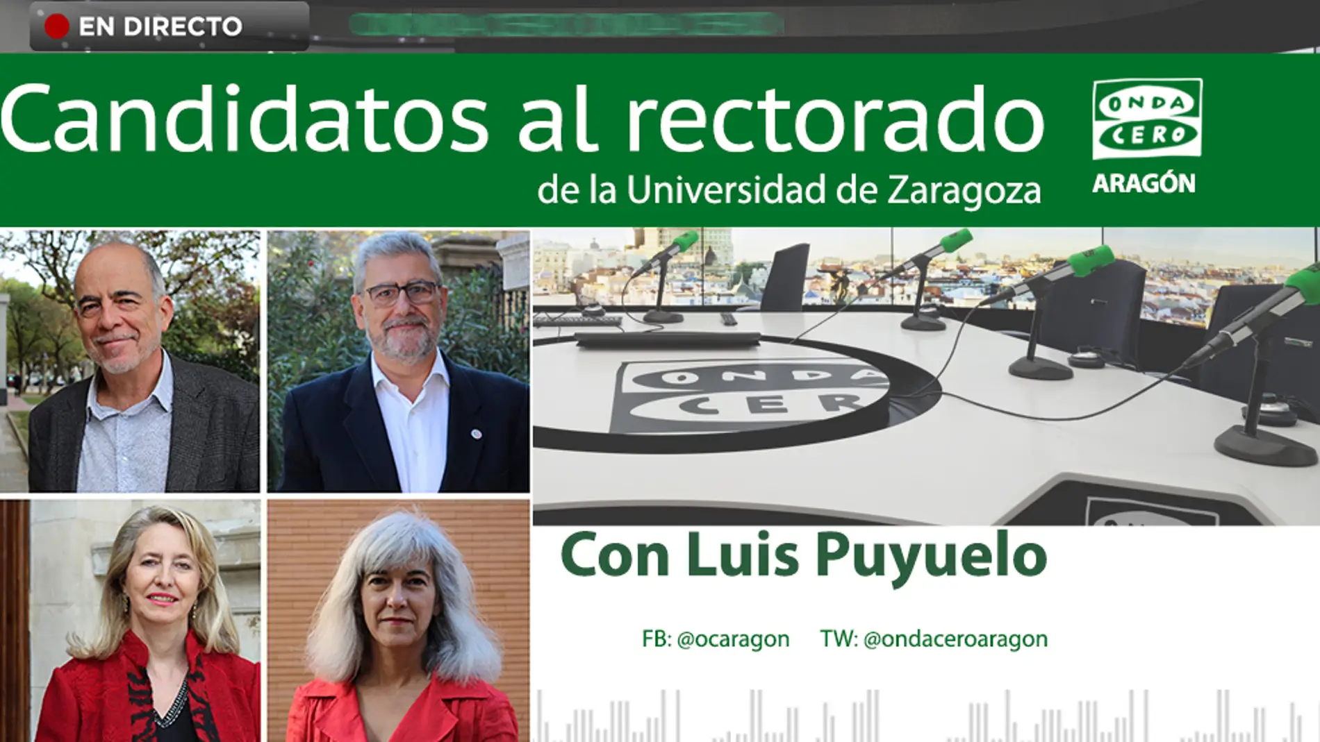 Entrevista a los candidatos al rectorado de la Universidad de Zaragoza