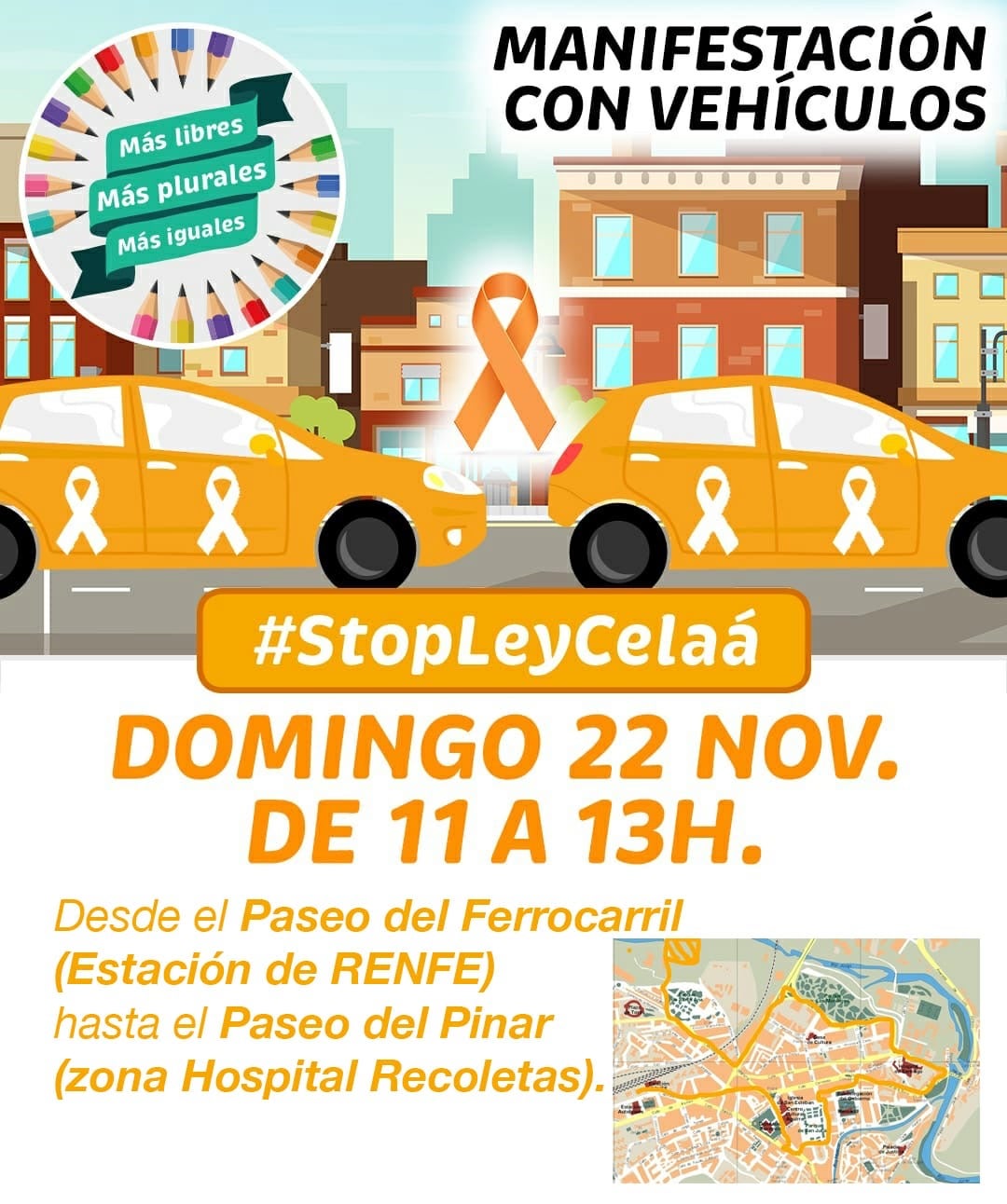 Recogida de firmas y protesta en Cuenca contra la "ley Celaá" Recogida de firmas y protesta en Cuenca contra la "ley Celaá"