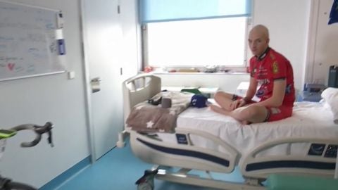 Juanfran, el ciclista que pedalea contra la leucemia desde el hospital 