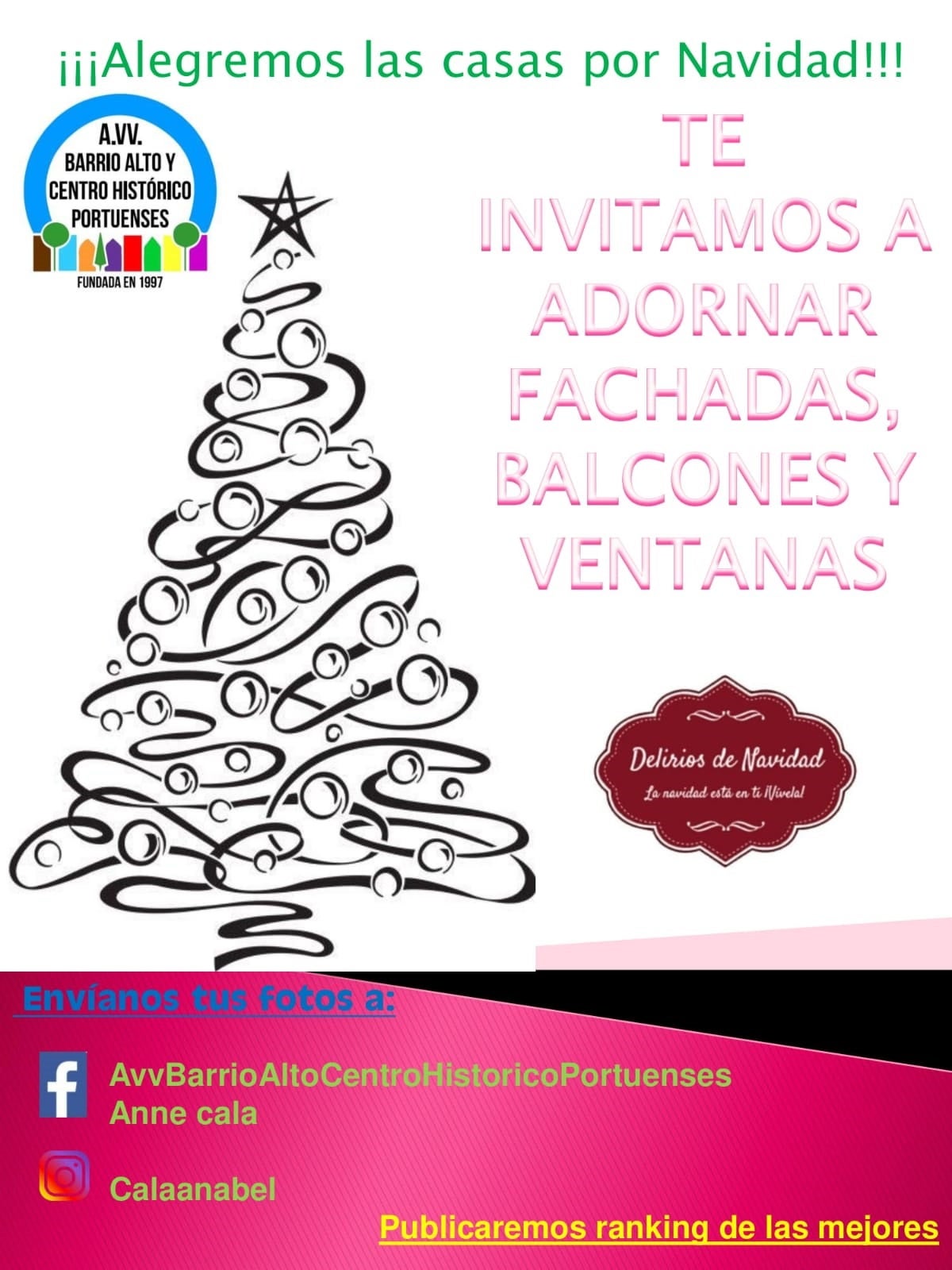 Objetivo: que los balcones de El Puerto rebosen espíritu navideño Objetivo: que los balcones de El Puerto rebosen espíritu navideño