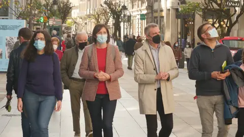 O BNG propón un Plan urxente a favor de Ourense con medidas no sanitario Ana Pontón na visita a Ourense