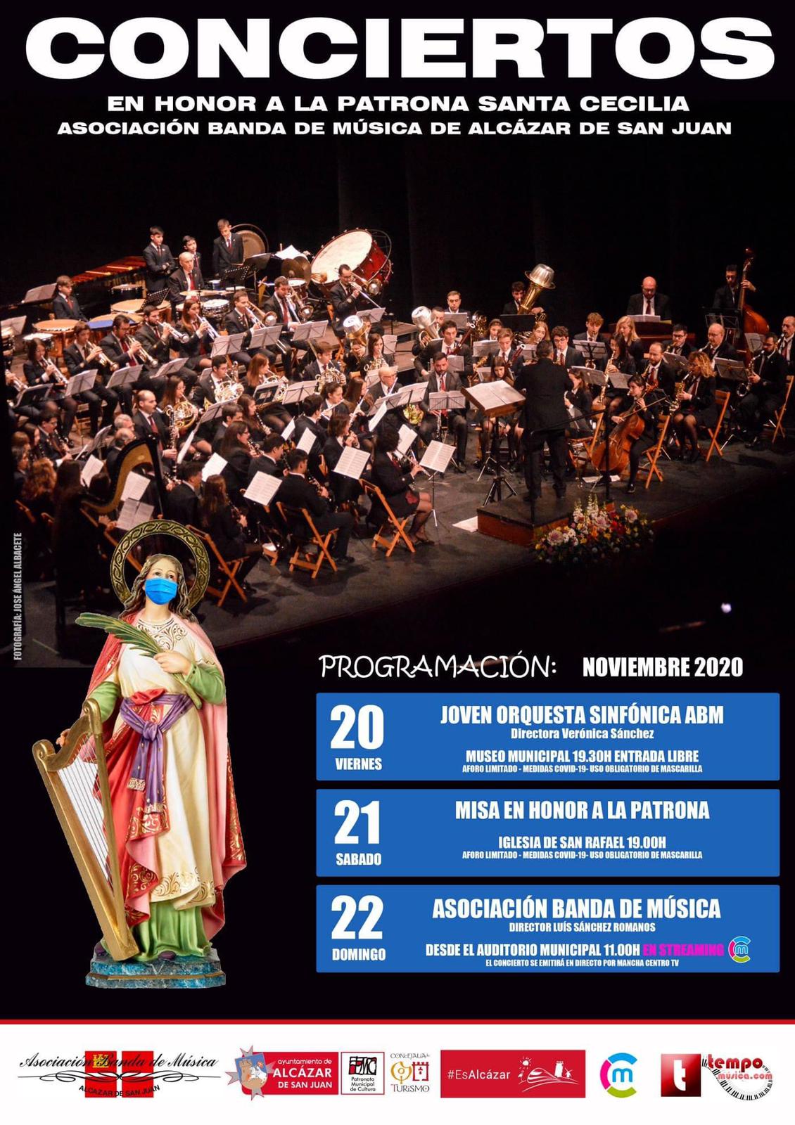 "Tres fechas reseñables" para la celebración de la patrona de la música en el Corazón de la Mancha "Tres fechas reseñables" para la celebración de la patrona de la música en el Corazón de la Mancha