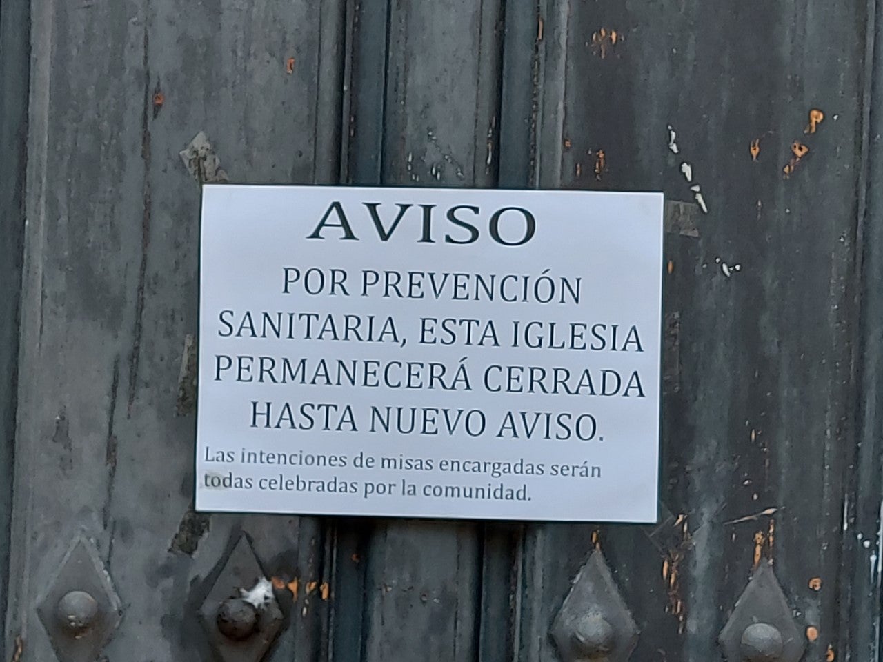La iglesia de San Pablo cierra por el positivo en COVID de tres frailes La iglesia de San Pablo cierra por el positivo en COVID de tres frailes