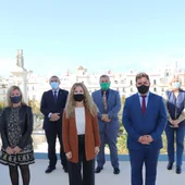 Ana Mestre, delegada del Gobierno de la Junta en Cádiz con su equipo Ana Mestre, delegada del Gobierno de la Junta en Cádiz con su equipo