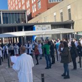 La concentración de los trabajadores sanitarios del SACYL en contra del decreto 2/2020