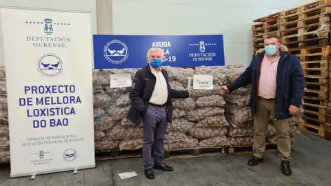 O Inorde colabora co Banco de Alimentos cunha doazón de 10.000 quilos de pataca Rosendo Fernandez, presidente do Inorde