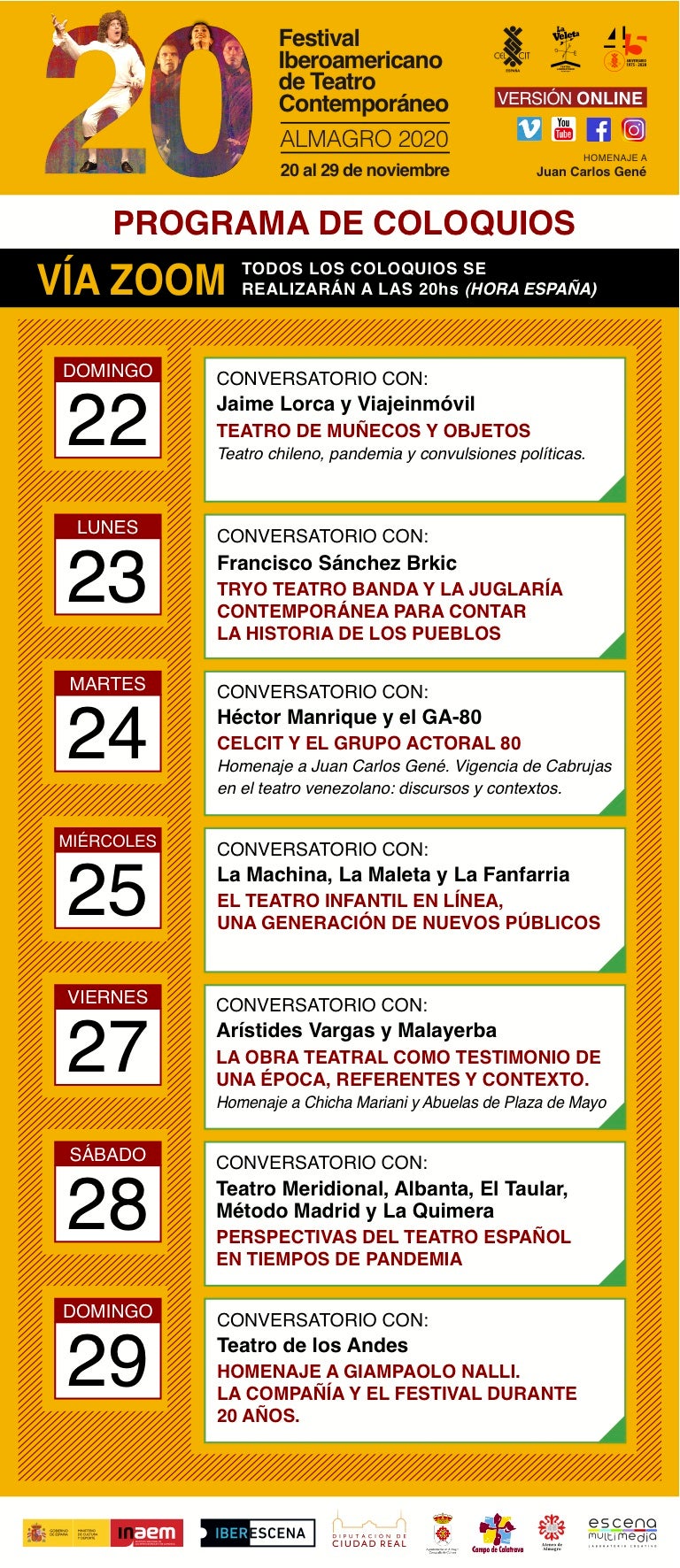 Este viernes arranca el Festival Iberoamericano de Teatro Contemporáneo de Almagro Este viernes arranca el Festival Iberoamericano de Teatro Contemporáneo de Almagro
