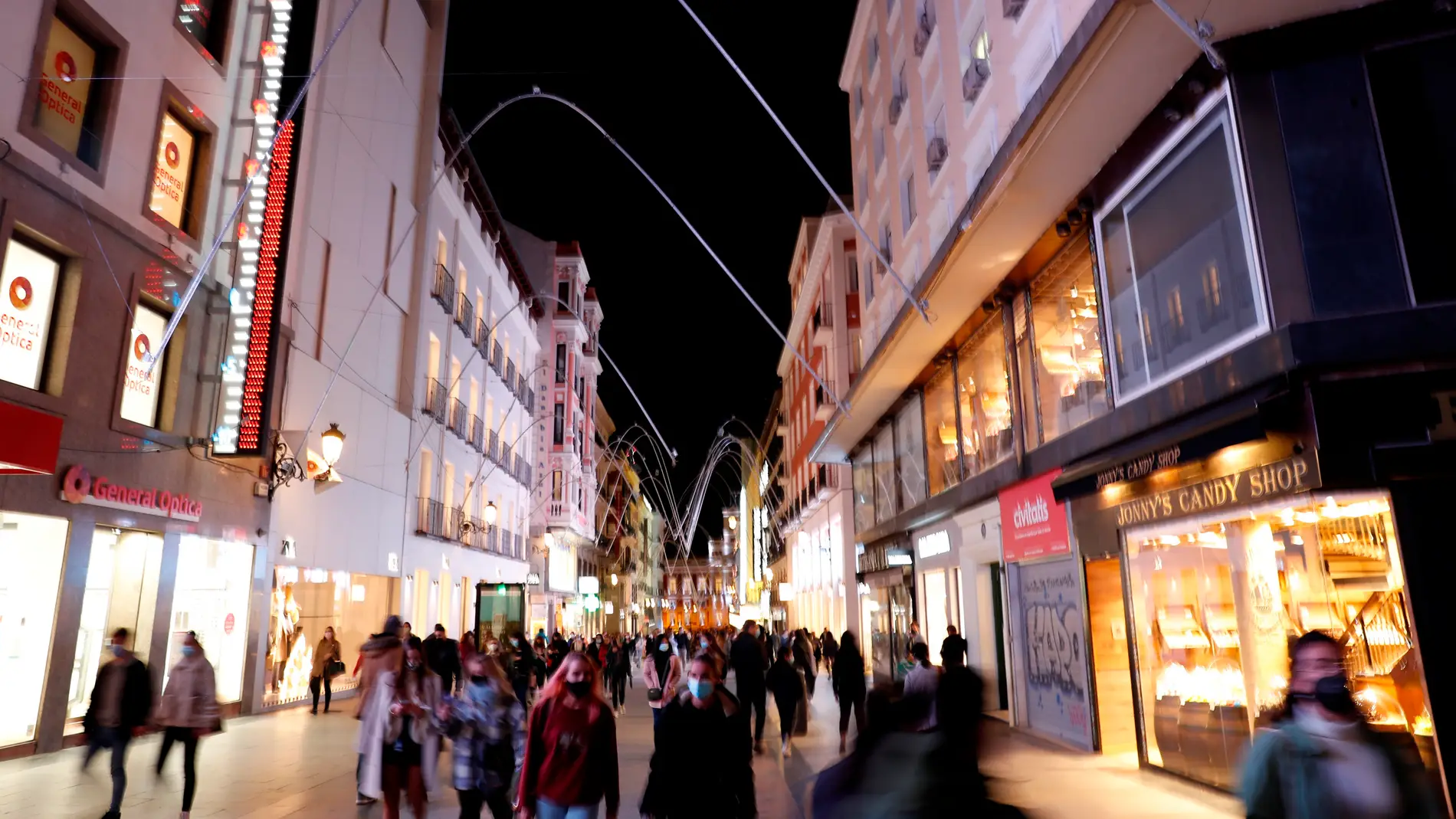 Imagen de la calle Preciados, en Madrid
