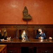 Firma del comienzo de "Ayamonte mira al Río" Firma del comienzo de "Ayamonte mira al Río"