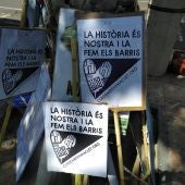Carteles de una protesta contra el PAI de Benimaclet