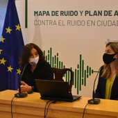 Zamora y Boadella durante la presentación del Mapa de Ruido de Ciudad Real Zamora y Boadella durante la presentación del Mapa de Ruido de Ciudad Real