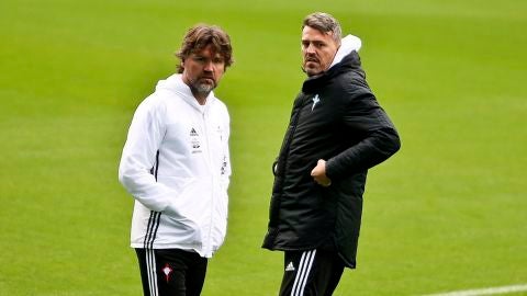 Oscar Garc&iacute;a Juyent con su hermano el exfutbolista Roger. 