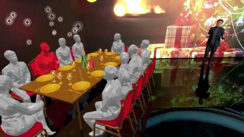 El modelo matem&aacute;tico que muestra el riesgo de contagio entre 10 personas en las cenas de Navidad