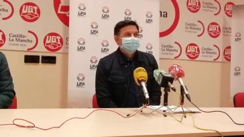 Julián Morcillo durante la rueda de prensa que ha ofrecido en Ciudad Real Julián Morcillo durante la rueda de prensa que ha ofrecido en Ciudad Real