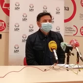 Julián Morcillo durante la rueda de prensa que ha ofrecido en Ciudad Real Julián Morcillo durante la rueda de prensa que ha ofrecido en Ciudad Real
