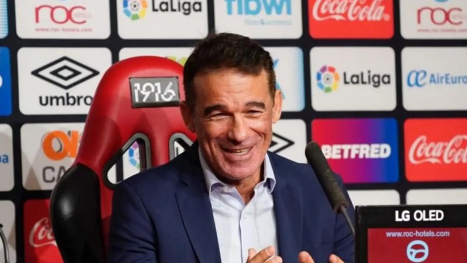 El entrenador del Mallorca, Luis García Plaza. 
