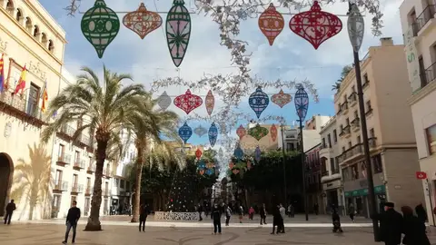Alumbrado de Navidad en Elche.