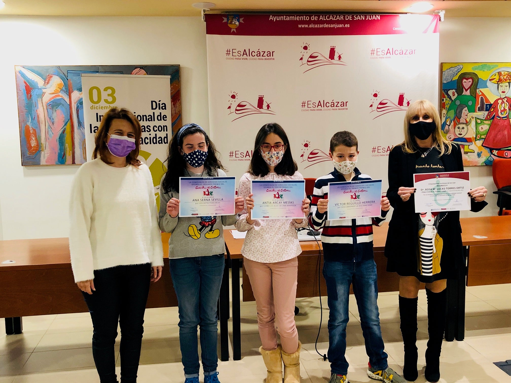 Entregados los premios del Certamen de cuentos de la Semana de la Discapacidad Entregados los premios del Certamen de cuentos de la Semana de la Discapacidad