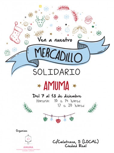 AMUMA abre el lunes su tradicional mercadillo solidario en Ciudad Real AMUMA abre el lunes su tradicional mercadillo solidario en Ciudad Real