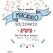 Cartel del mercadillo solidario de AMUMA Cartel del mercadillo solidario de AMUMA
