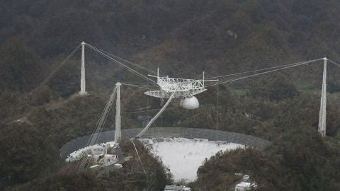 El telescopio del Observatorio de Arecibo
