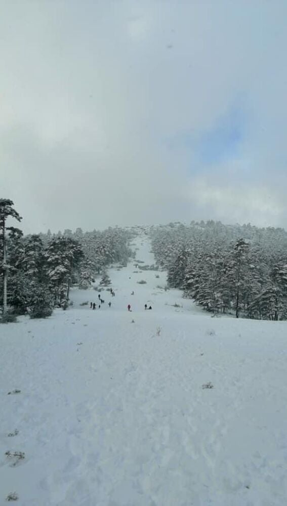 La Mogorrita, nevada, este martes 8 de diciembre 