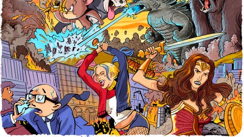 Ilustraci&oacute;n de Zohar Lahar para la revista 'Variety' tras el anuncio de Warner de que estrenar&aacute; simult&aacute;neamente sus pel&iacute;culas en salas y HBO Max