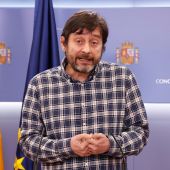 El portavoz de Podemos, Rafael Mayoral
