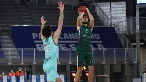 Axell Bouteille en un momento del encuentro frente al Brescia Victoria en Brescia