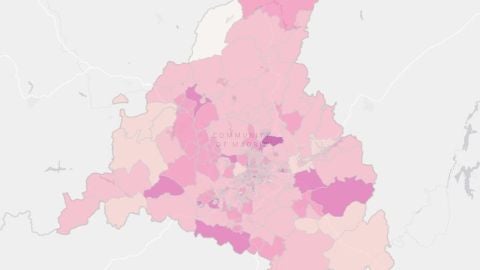 Mapa contagios Covid-19 Comunidad de Madrid