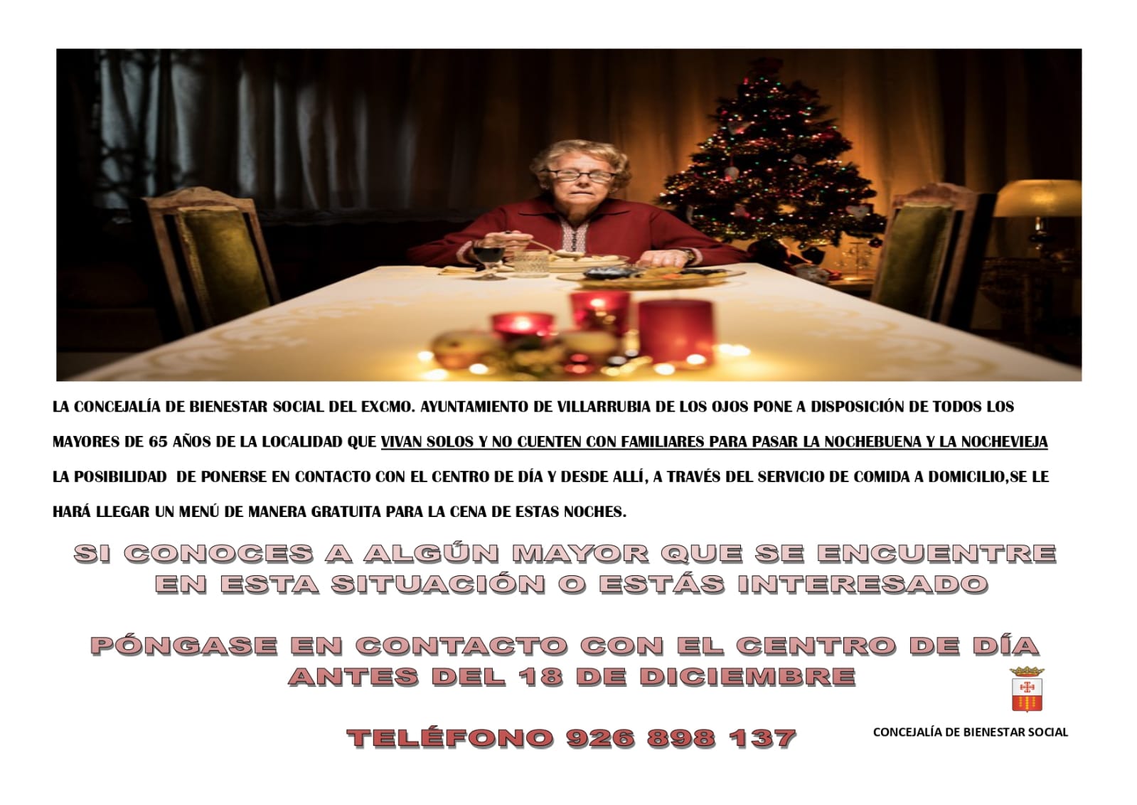 Reparten menús gratuitos para mayores de 65 años que vivan solos Reparten menús gratuitos para mayores de 65 años que vivan solos