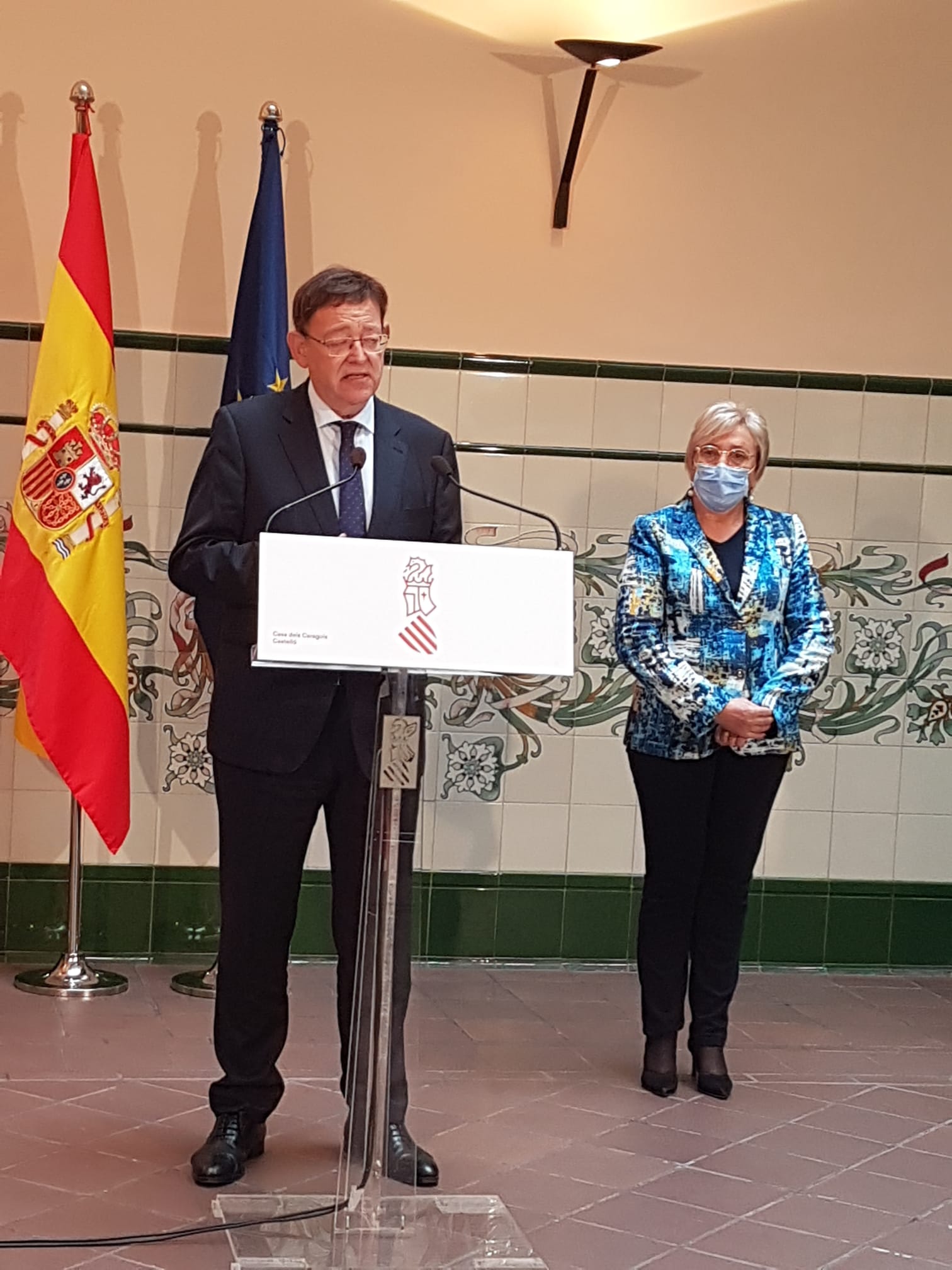Puig anuncia que las primeras vacunas se administraran en el hospital de campaña de Castelló Puig anuncia que las primeras vacunas se administraran en el hospital de campaña de Castelló