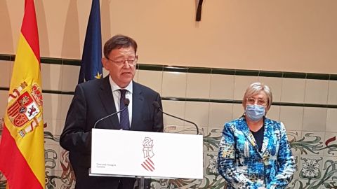 Puig y Barcel&oacute; en la sede del Consell