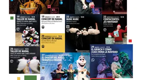 Cartel Programación Navidad La Vila 2020 Navidad Villajoyosa