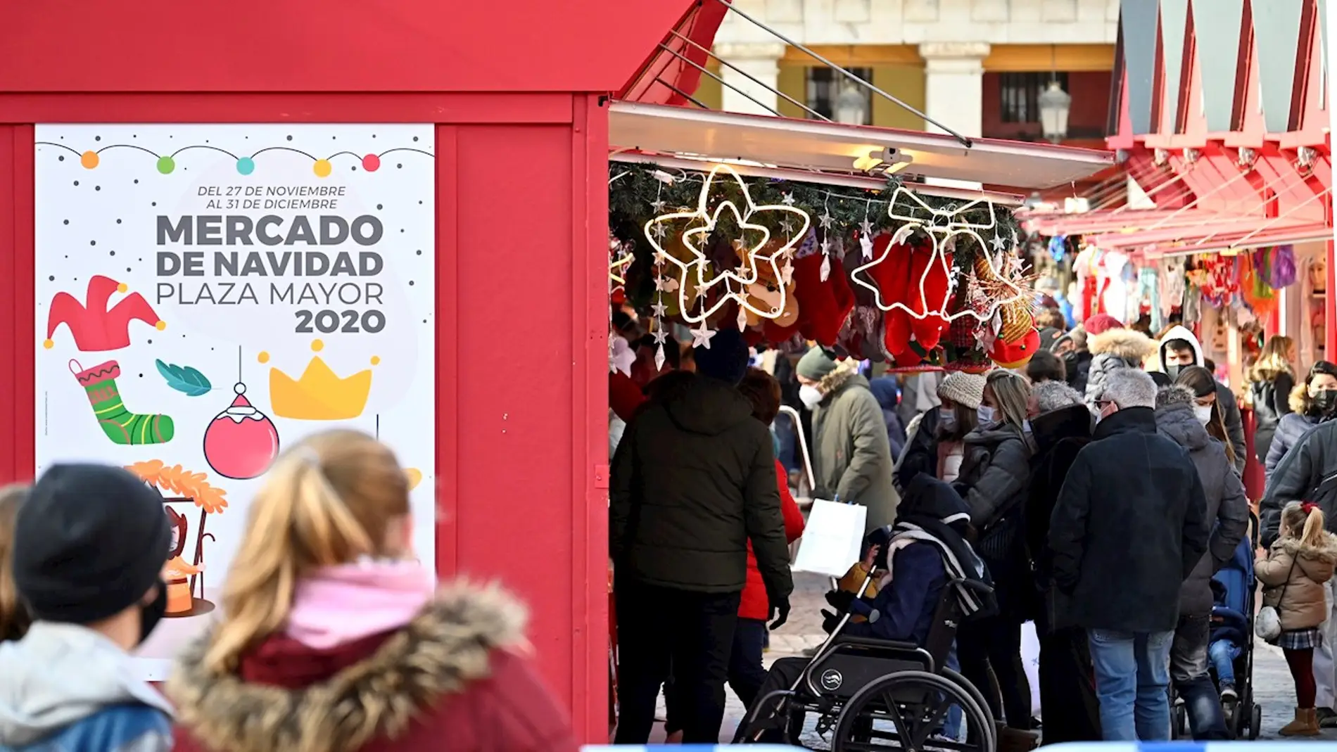 Mercadillo de Navidad de la Plaza Mayor en Madrid