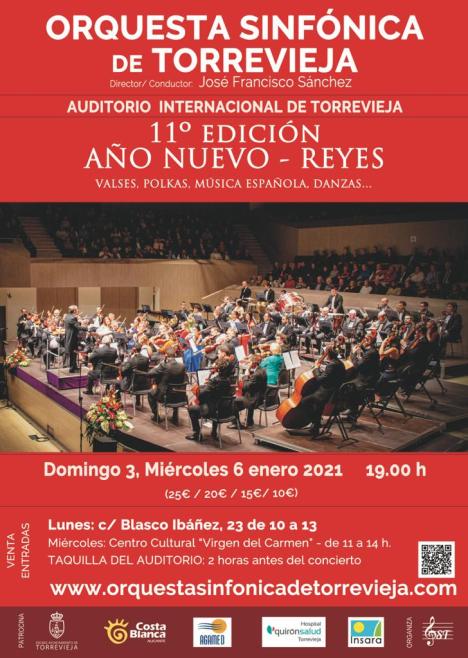 Los días 3 y 6 de Enero a las 19 horas en el Auditorio Internacional de Torrevieja Los días 3 y 6 de Enero a las 19 horas en el Auditorio Internacional de Torrevieja