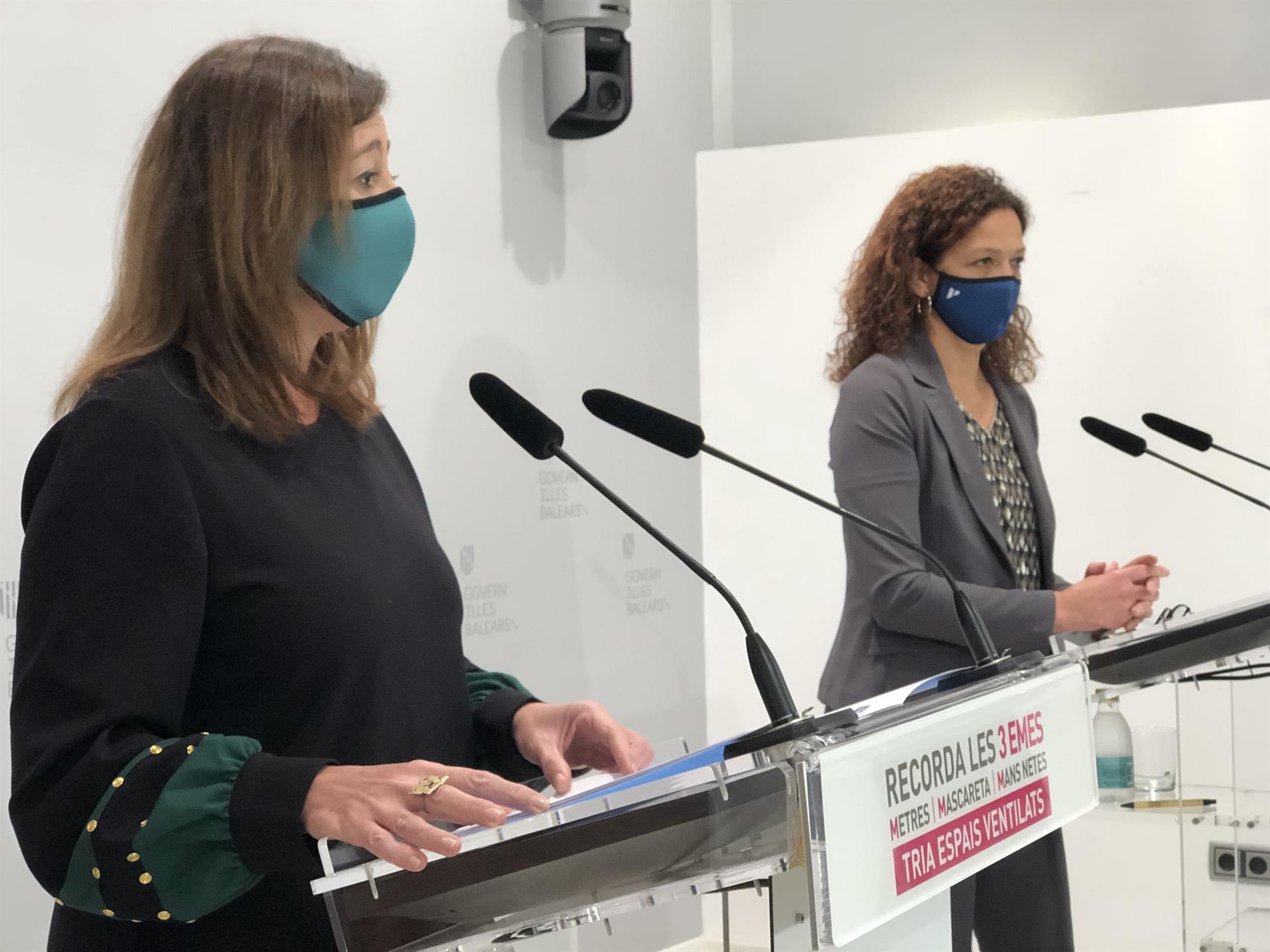 Armengol reconoce que es "muy complicado" poder relajar las restricciones en Mallorca para Nochevieja Armengol reconoce que es "muy complicado" poder relajar las restricciones en Mallorca para Nochevieja