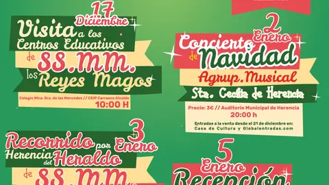 El Ayuntamiento apela por la creatividad para hacer llegar la fantasía de la Navidad a todos los rincones de Herencia El Ayuntamiento apela por la creatividad para hacer llegar la fantasía de la Navidad a todos los rincones de Herencia