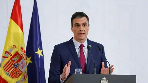 Pedro Sánchez hace balance del primer año del Gobierno de coalición Pedro Sánchez hace balance del primer año del Gobierno de coalición