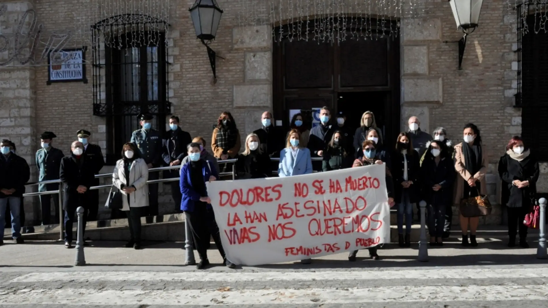 El lunes se guardó un minuto de silencio en Villarrubia de los Ojos por el asesinato