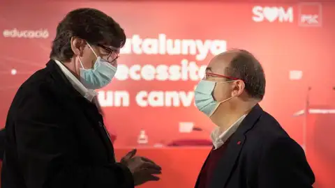 Salvador Illa y Miquel Iceta Salvador Illa y Miquel Iceta