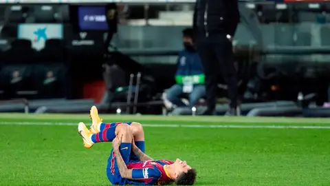 Philippe Coutinho, tras lesionarse Philippe Coutinho, tras lesionarse