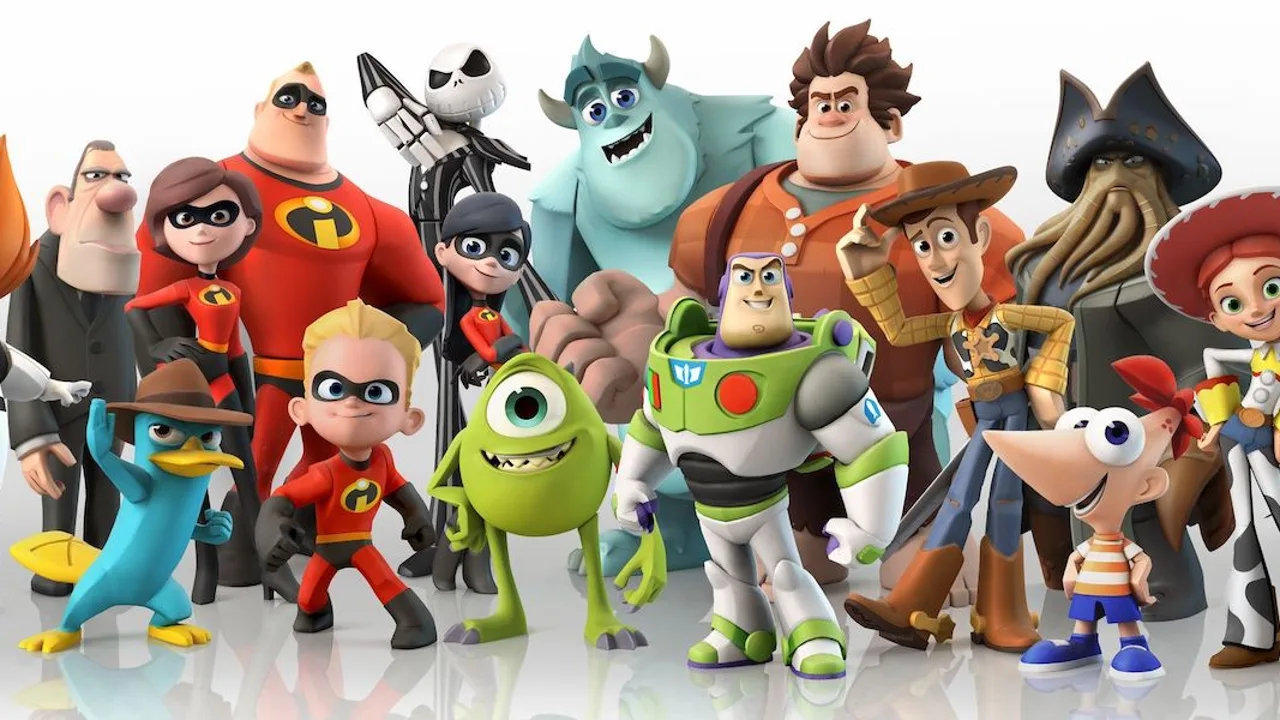 Fotomontaje de los personajes míticos de Pixar, pertenecientes a varias de las mejores películas del estudio de animación