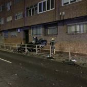 El vehículo volcó tras el accidente