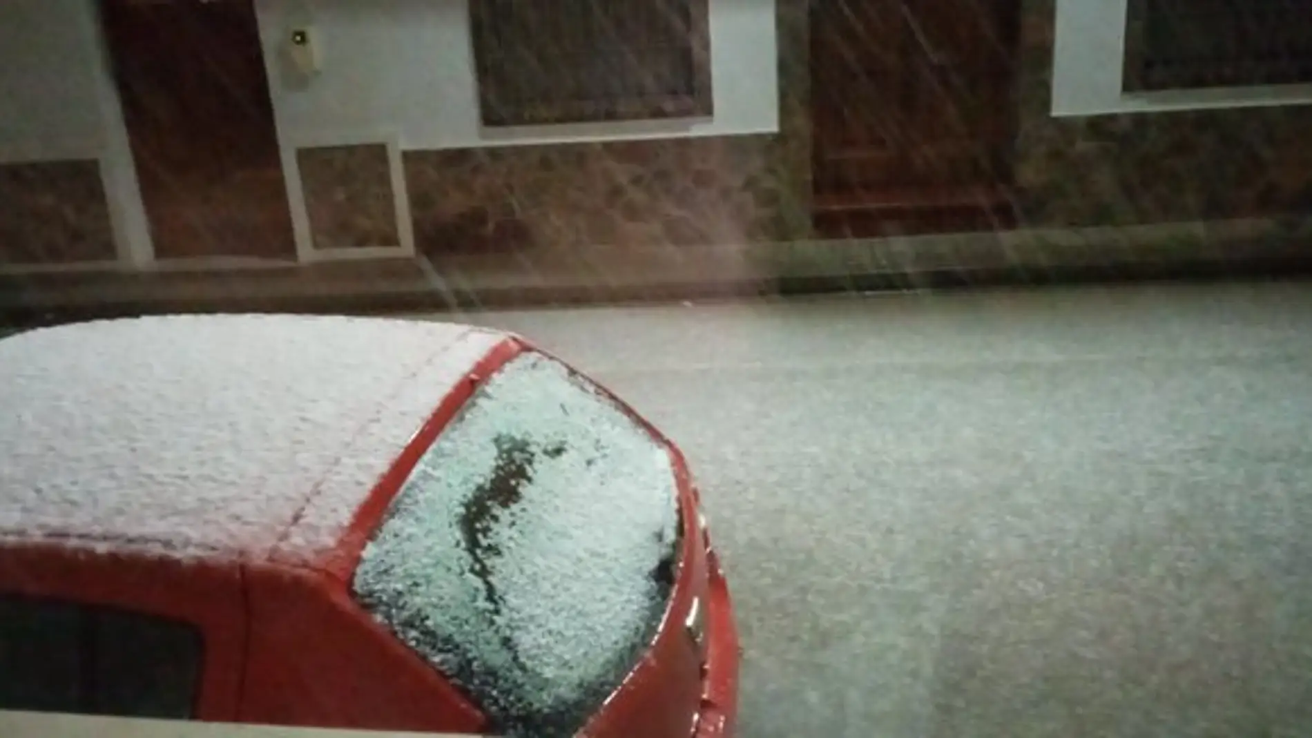 Esta pasada madrugada se pudo ver nieve en localidades de La Mancha